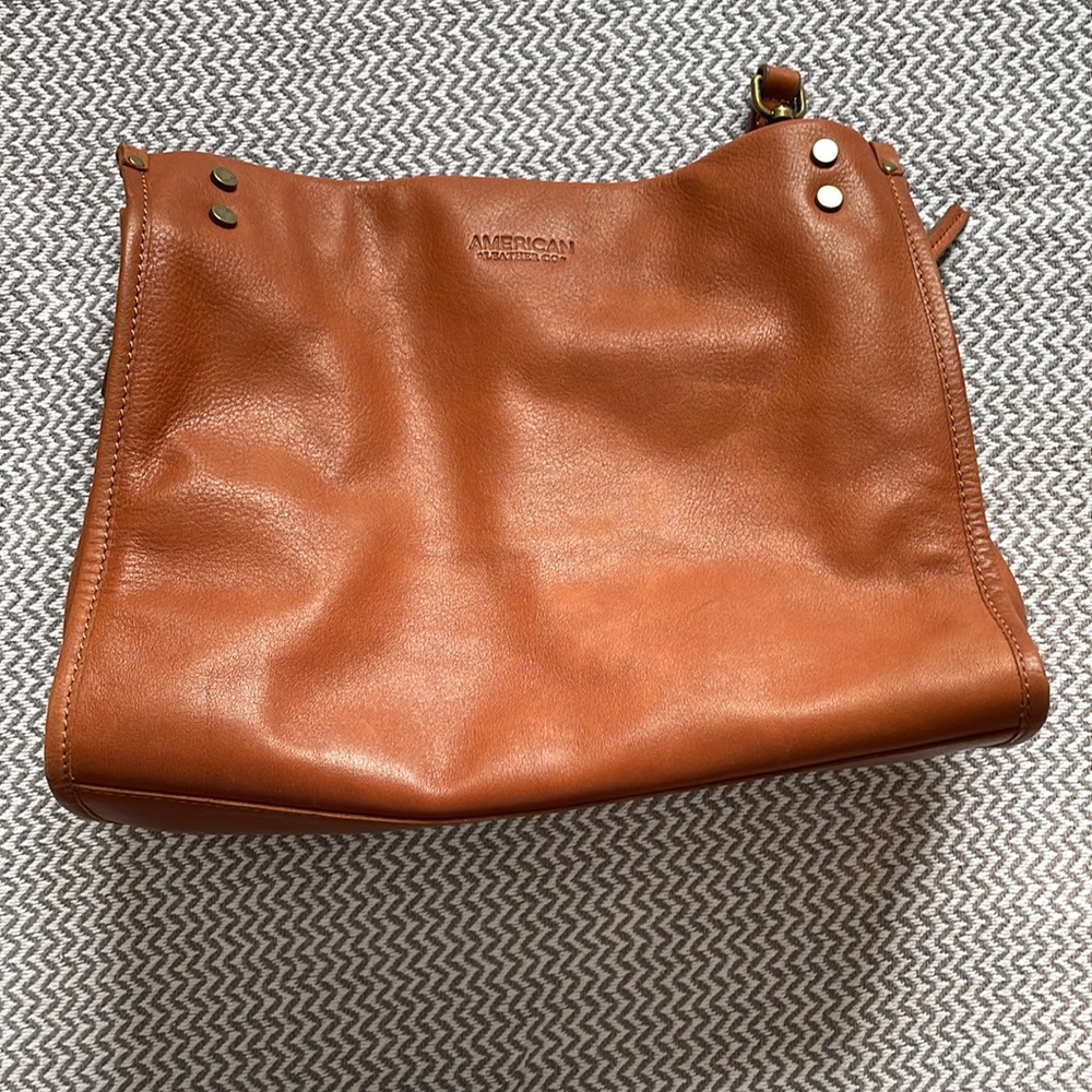 American Leather Co cognac bag